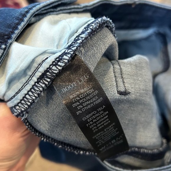 WHBM Boot Leg Seamed Front Jeans Size 2 Blue Denim Trouser Women's - Picture 5 of 5